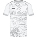 JAKO Sport-Tshirt (Trikot) Tropicana weiß/silbergrau Jungen